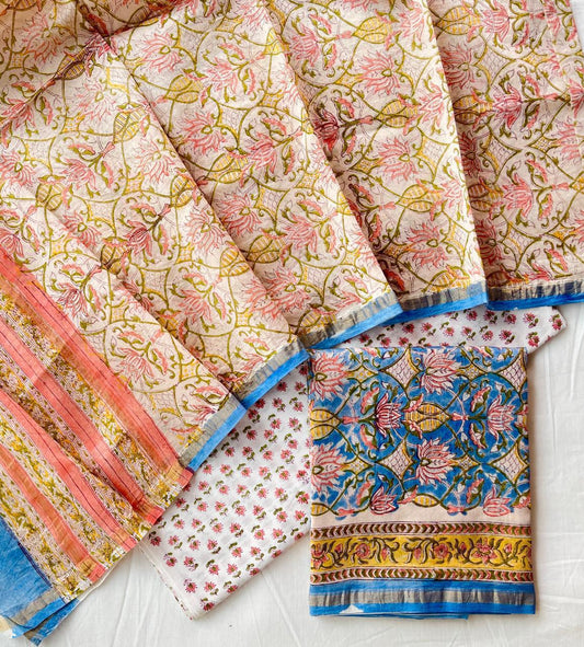 Pure Chanderi Silk Suit