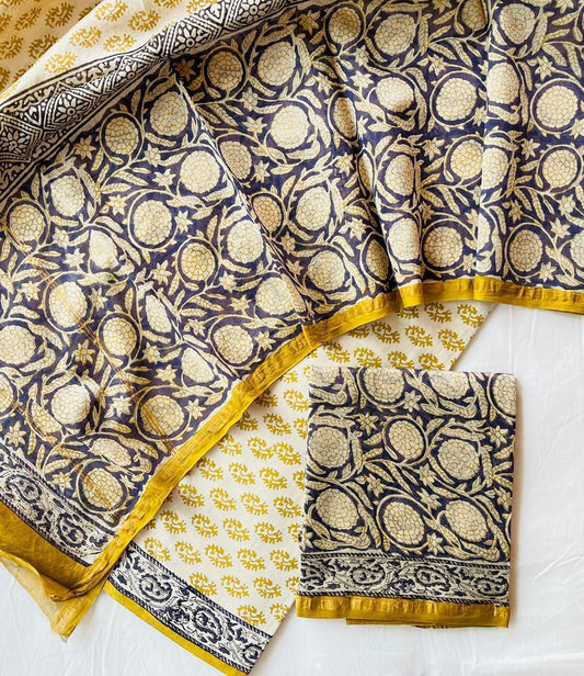Pure Chanderi Silk Suit