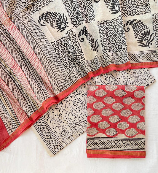 Pure Chanderi Silk Suit