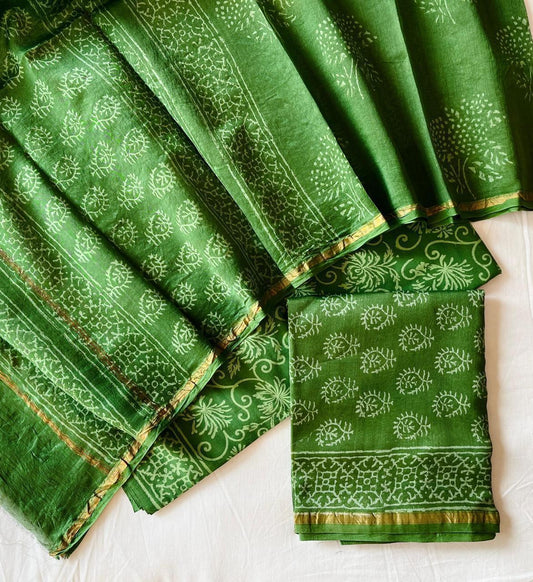 Pure Chanderi Silk Suit
