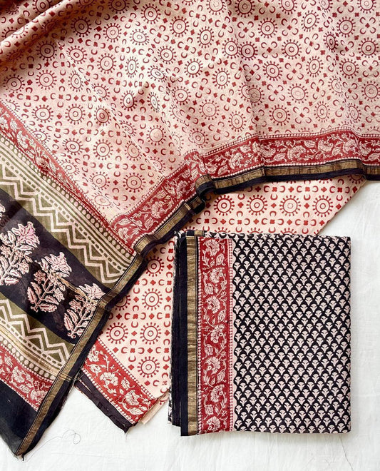 Pure Chanderi Silk Suit