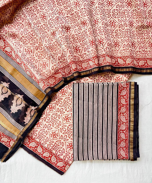 Pure Chanderi Silk Suit