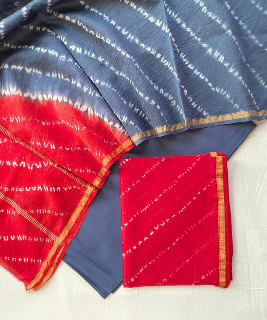 Pure Chanderi Silk Suit