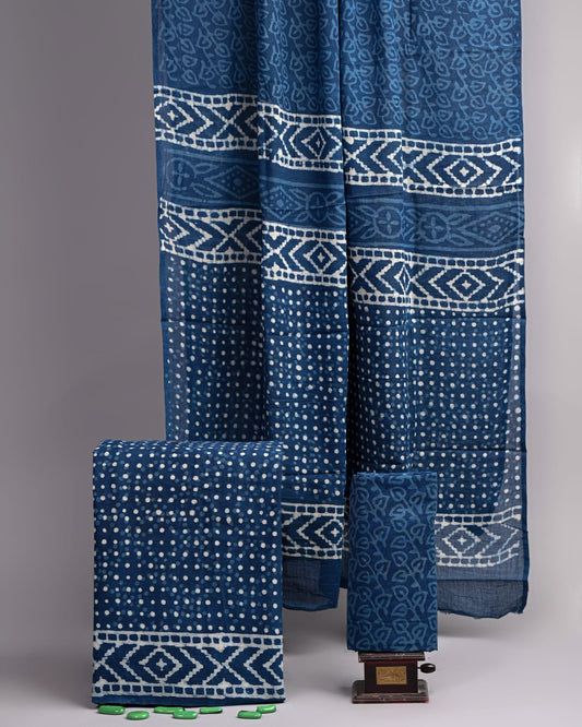 Hand Block printed Cotton Suit Set
