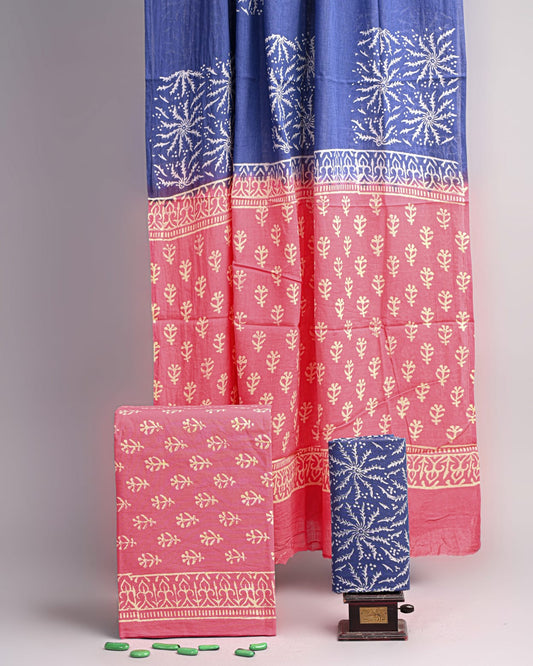 Hand Block printed Cotton Suit Set