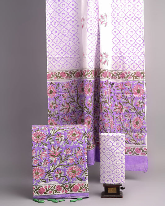 Hand Block printed Cotton Suit Set