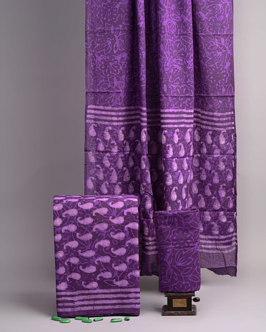 Hand Block printed Cotton Suit Set