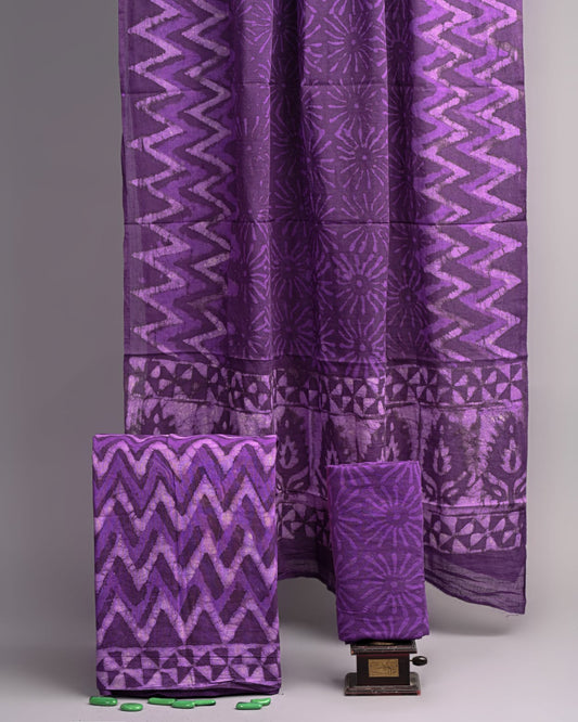 Hand Block printed Cotton Suit Set