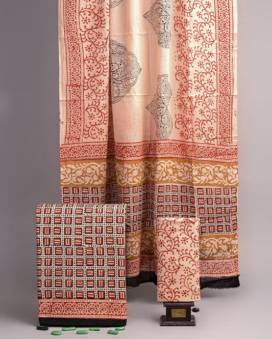 Hand Block printed Cotton Suit Set