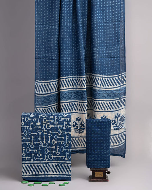Hand Block printed Cotton Suit Set