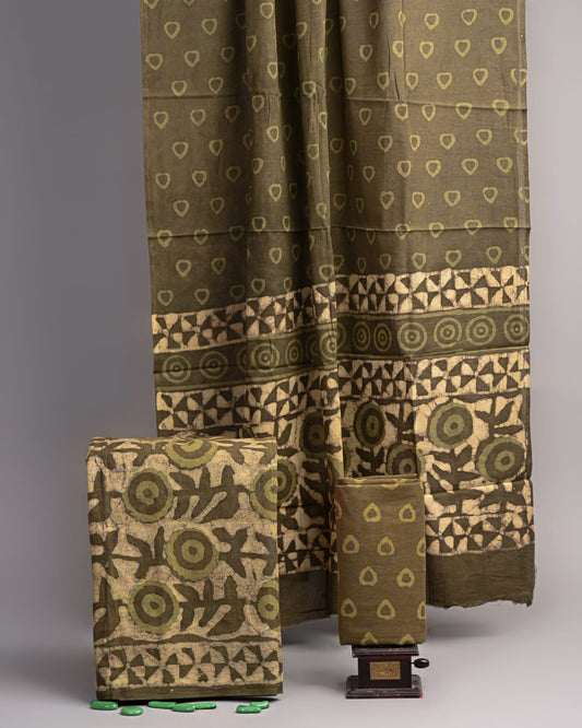 Hand Block printed Cotton Suit Set