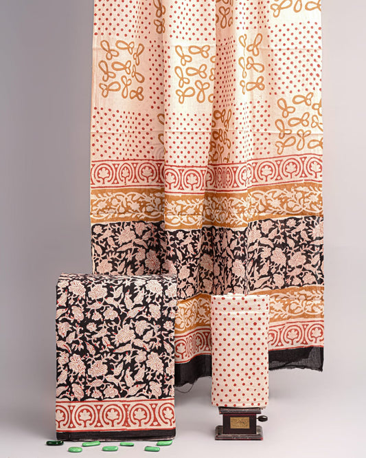 Hand Block printed Cotton Suit Set