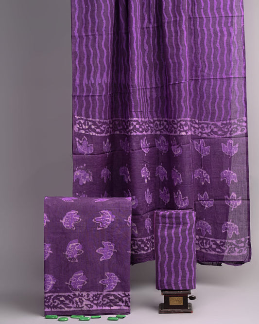 Hand Block printed Cotton Suit Set