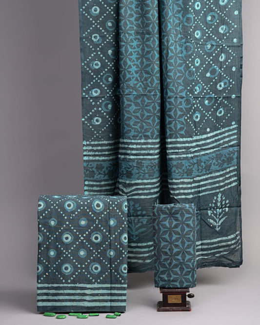 Hand Block printed Cotton Suit Set