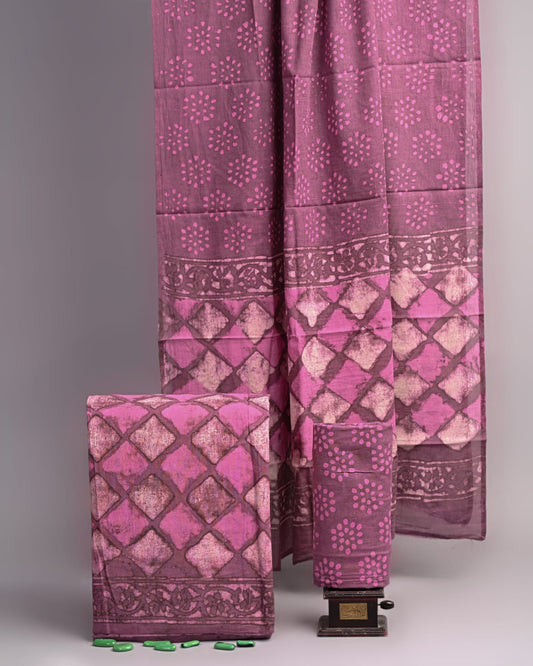 Hand block printed Cotton Suit