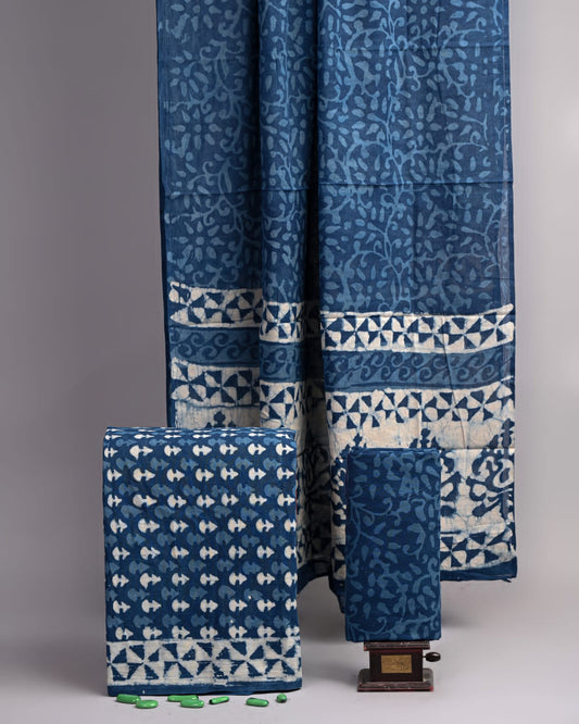 Hand Block Printed Cotton Suit Set