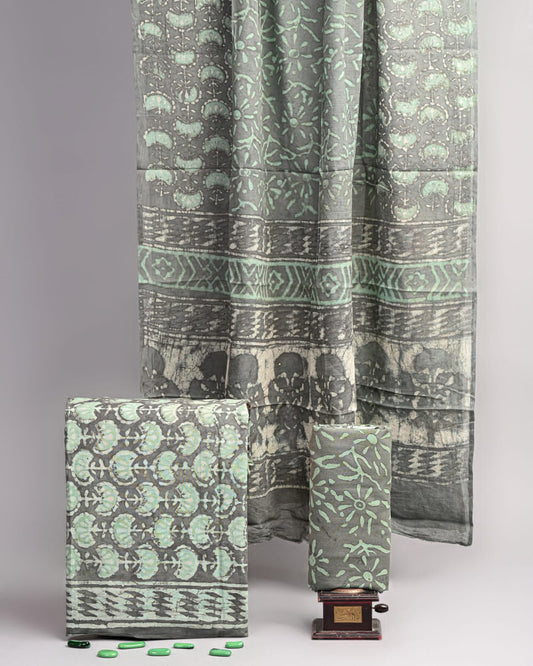 Hand Block Printed Cotton Suit Set