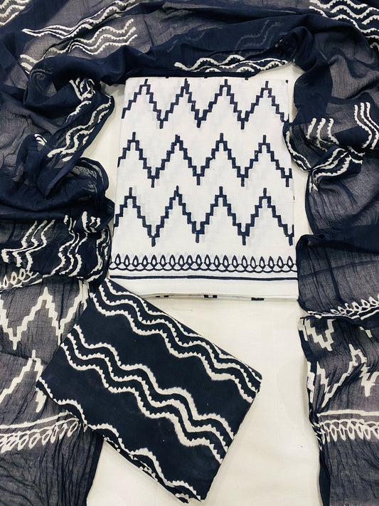 Hand Block Printed Cotton Suit Set