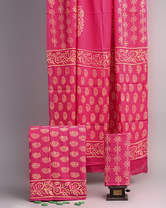Hand Block Printed Cotton Suit Set