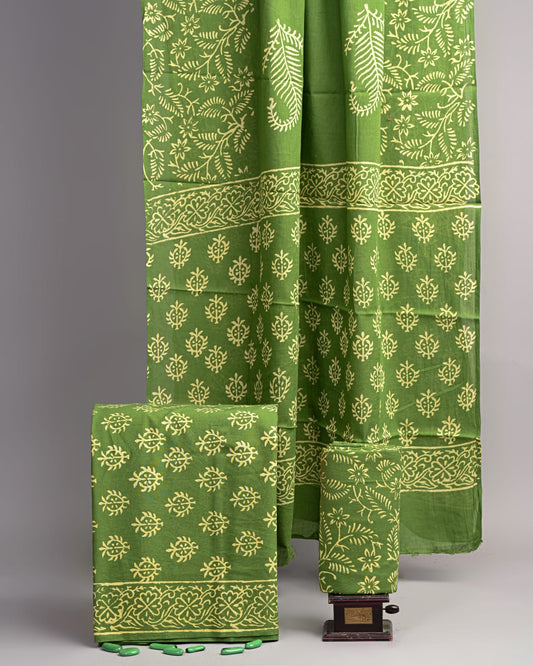 Hand Block Printed Cotton Suit Set