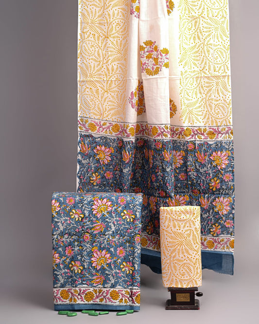 Hand Block Printed Cotton Suit Set