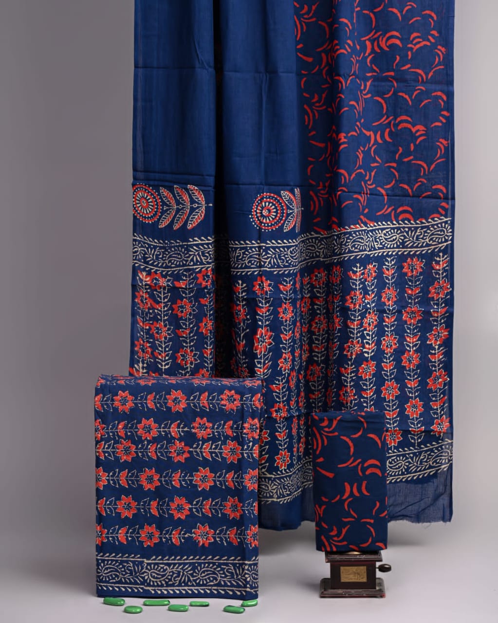 Hand Block Printed Cotton Suit Set