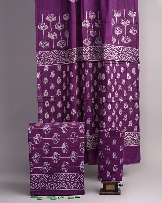 Hand Block Printed Cotton Suit Set