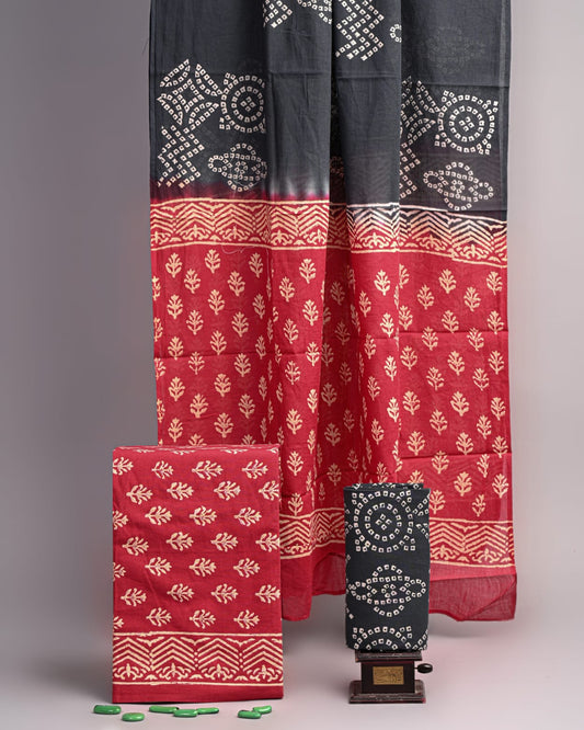 Hand Block Printed Cotton Suit Set