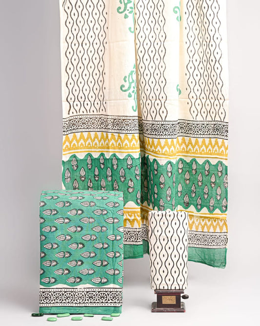 Hand Block Printed Cotton Suit Set
