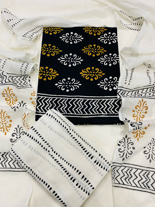 Hand Block Printed Cotton Suit Set