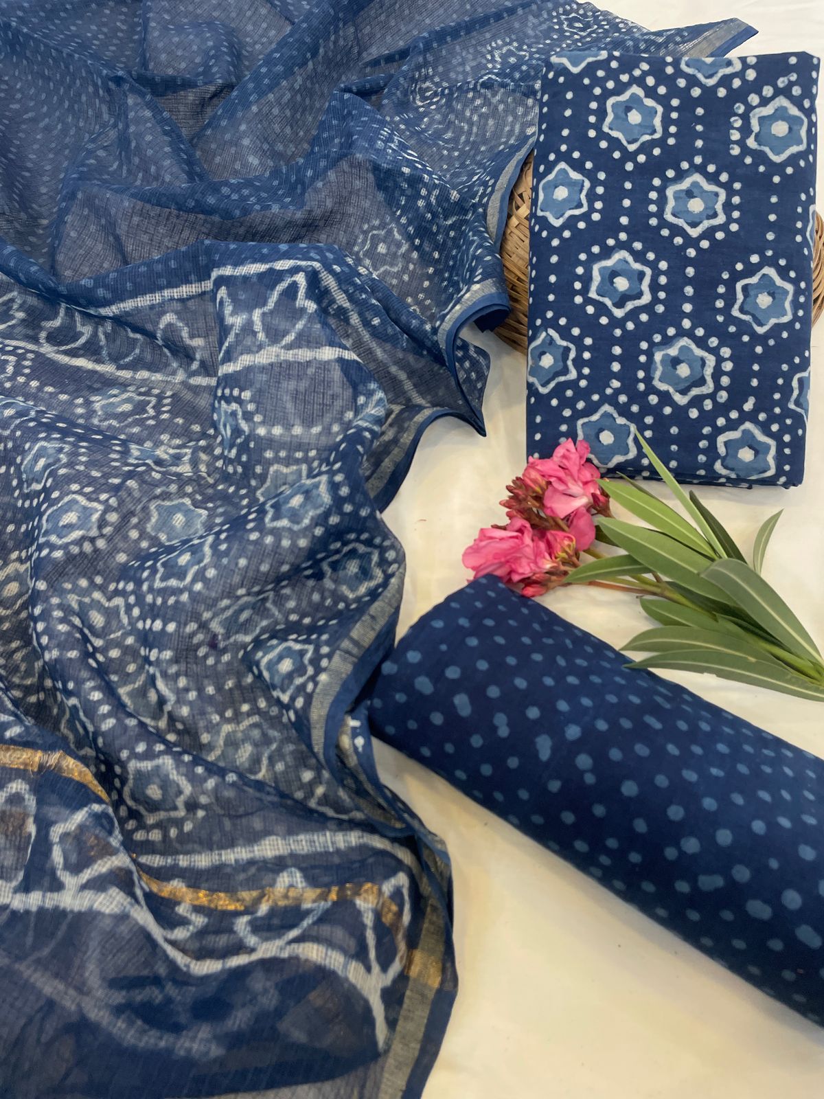 Pure Cotton Suit with Kota Dupatta