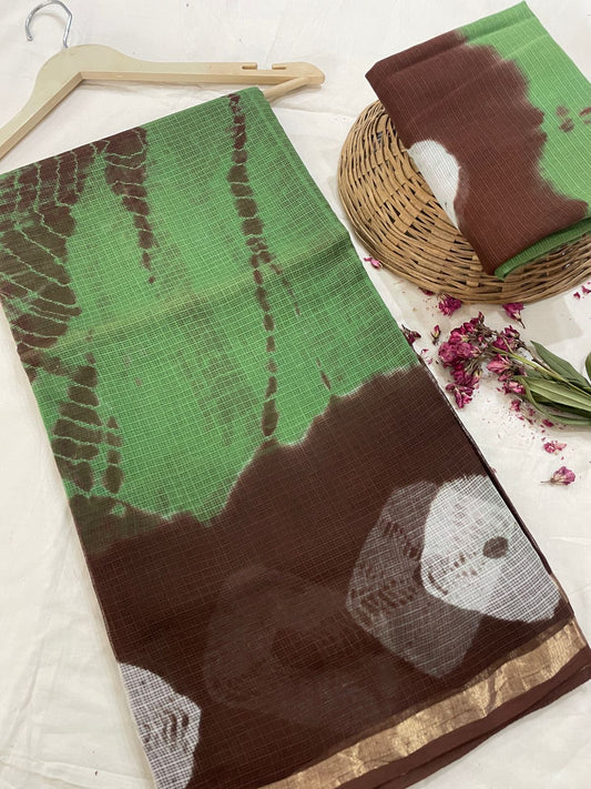 Pure Hand Block Printed Kota Doriya Saree
