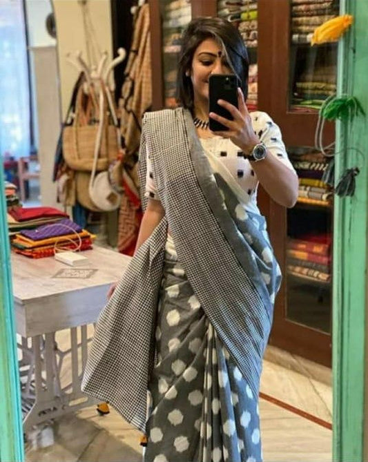 Pure Cotton MulMul Printed Saree