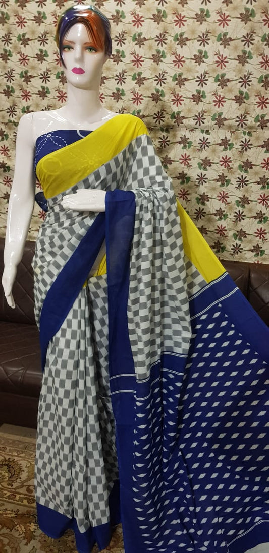 Pure Cotton MulMul Printed Saree
