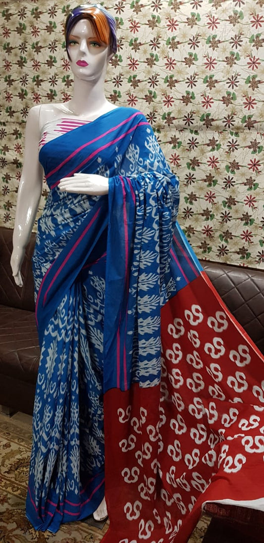 Pure Cotton MulMul Printed Saree