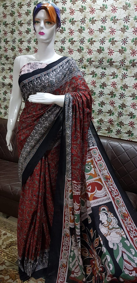 Pure Cotton MulMul Printed Saree