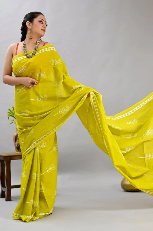 Pure Cotton MulMul Printed Saree