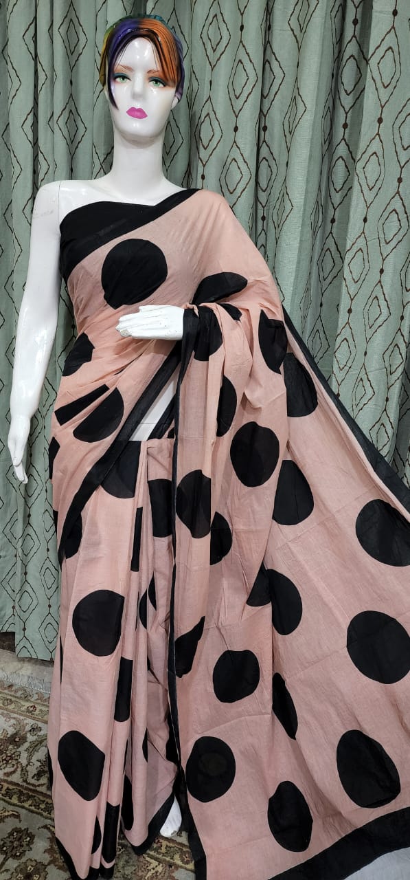 Pure Cotton MulMul Printed Saree