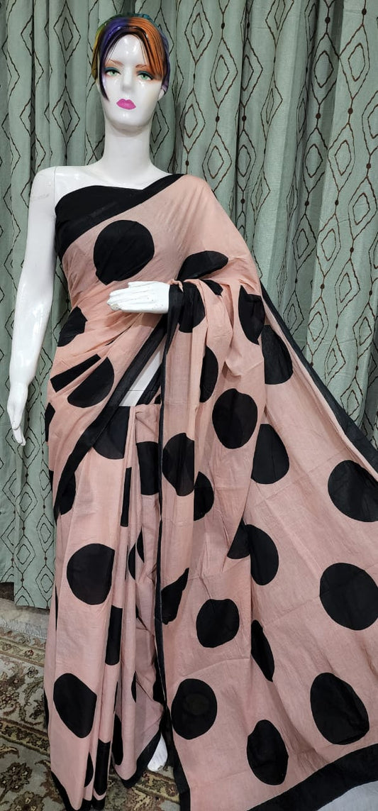 Pure Cotton MulMul Printed Saree