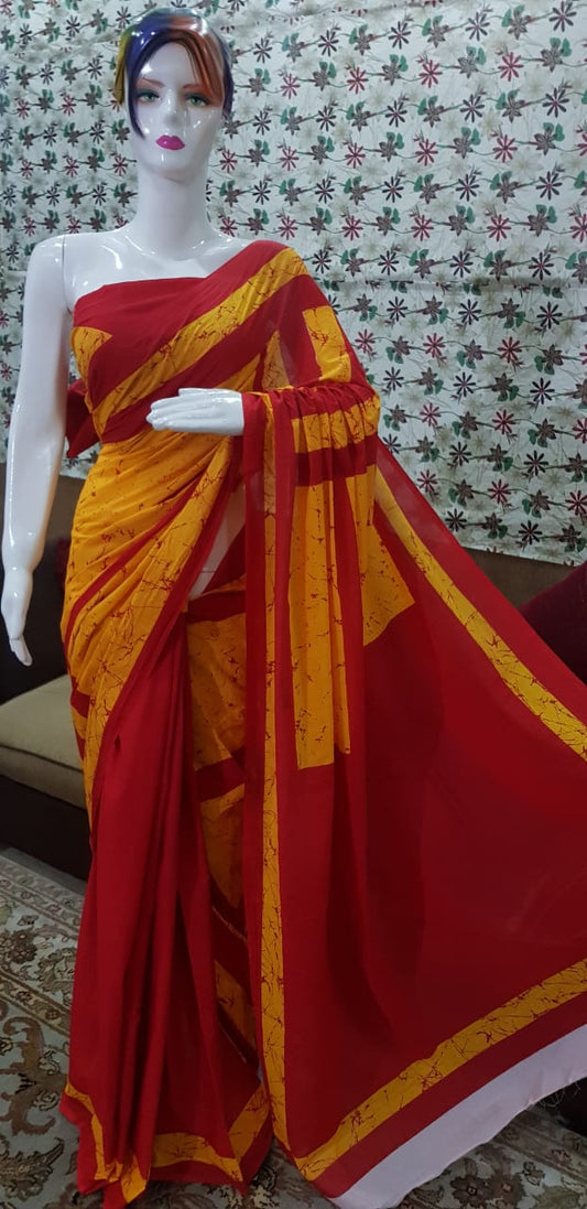 Pure Cotton MulMul Printed Saree