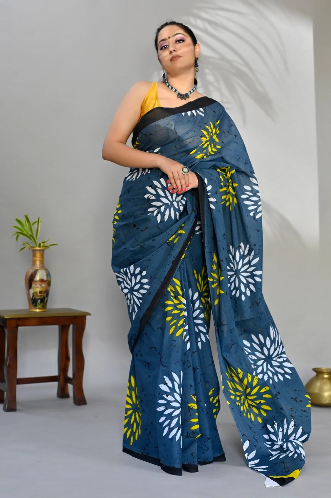 Pure Cotton MulMul Printed Saree