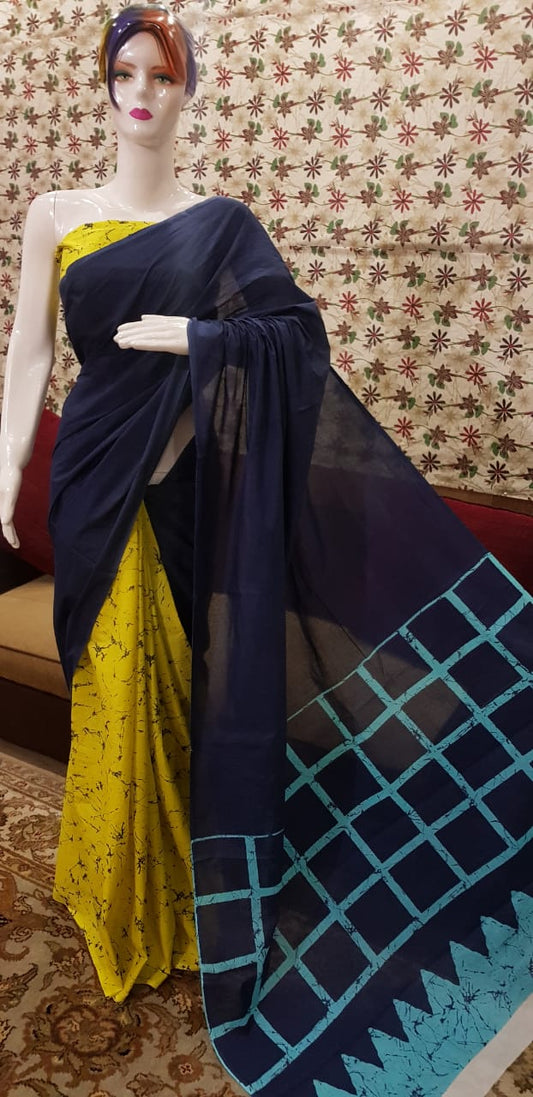 Pure Cotton MulMul Printed Saree