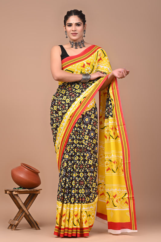 Pure Cotton MulMul Printed Saree