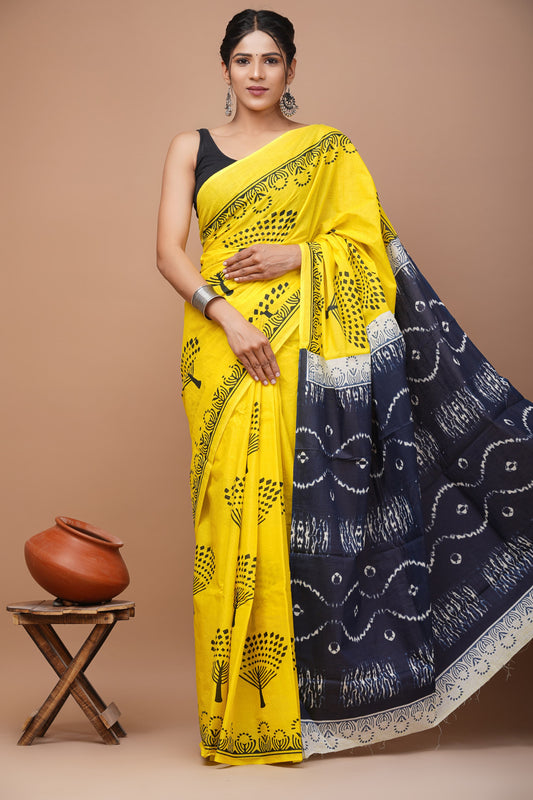 Pure Cotton MulMul Printed Saree