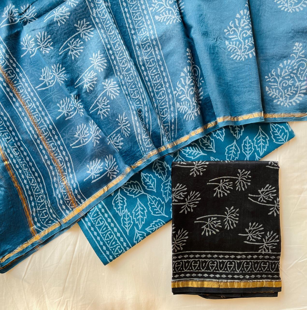 Pure Chanderi Silk Suit