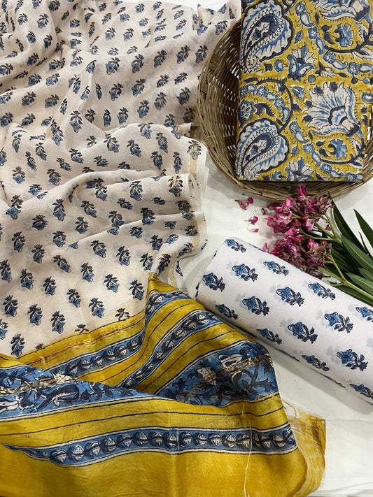 Pure Chanderi Silk Suit