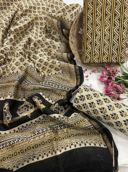 Pure Chanderi Silk Suit