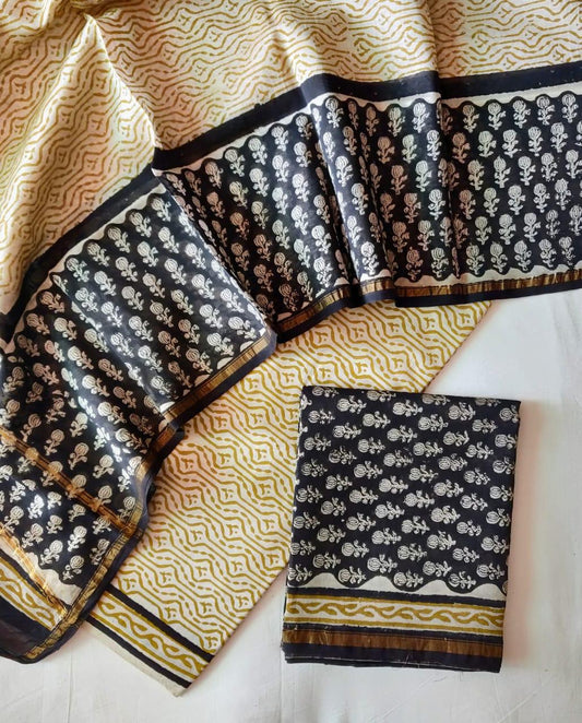 Pure Chanderi Silk Suit