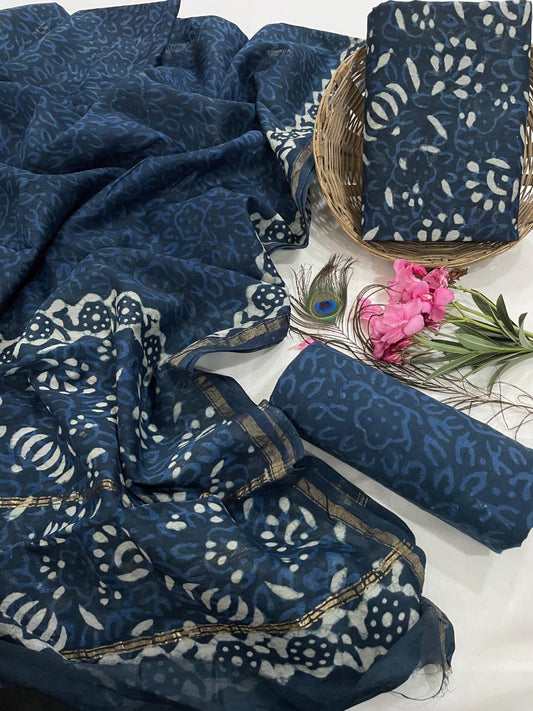 Pure Chanderi Silk Suit