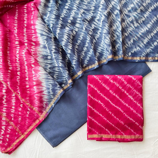 Pure Chanderi Silk Suit